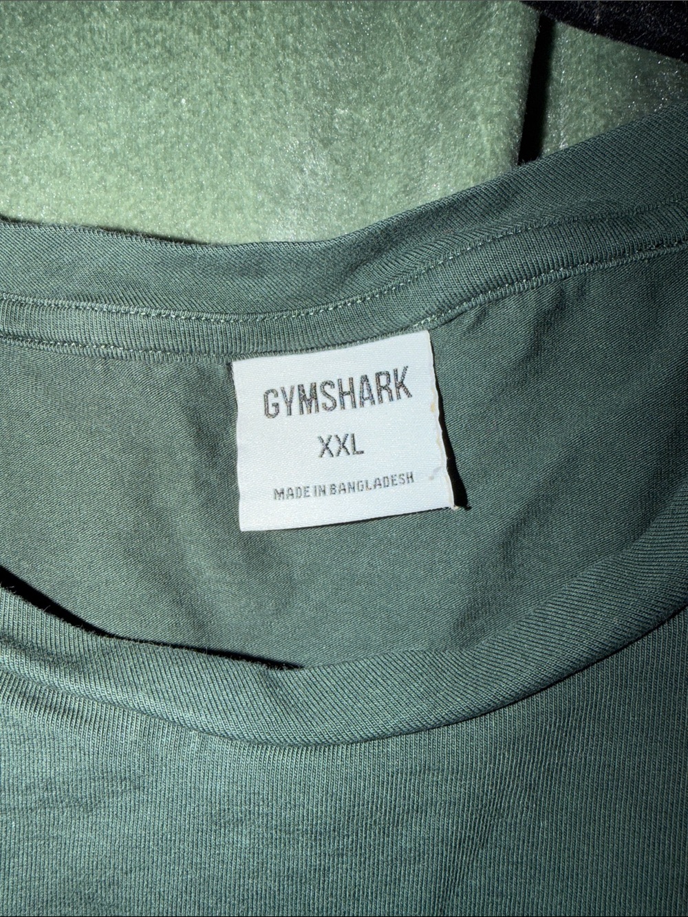 Gymshark Short Sleeve Cropped Tee in Forest Green - Picture 3 of 4